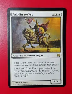 Paladin en-Vec 9th Edition Oversized 4x6 Box Topper Magic the Gathering MTG - LP - Image 1