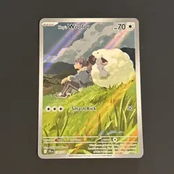 Pokemon TCG Hop's Wooloo 170/159 Illustration Rare Journey Together NM Condition - Image 1