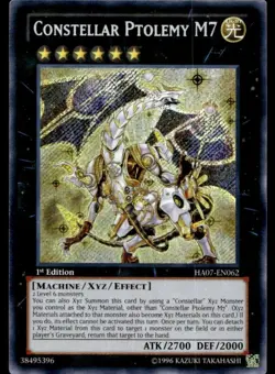 Yu-Gi-Oh TCG Hidden Arsenal 7 #HA07-EN062 Constellar Ptolemy M7 ScR,1st Ed. - Image 1
