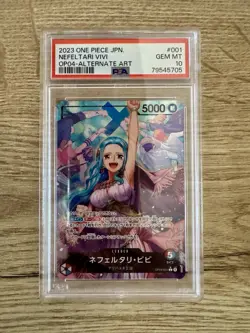 OP04 Nefeltari Vivi Alternate Art #001 One Piece (JAP) PSA 10 - Image 1