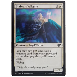 x1 Stalwart Valkyrie J22 MTG M/NM Common White Creature Angel Warrior TCG CCG - Image 1