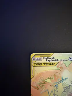 Pokemon TCG Moltres Zapdos Articuno GX Card 69/68 Secret Rainbow Hidden Fates - Image 4