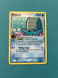 Pokemon TCG Omanyte EX Legend Maker 60/92 Regular Common Non-Holo Card - Image 1