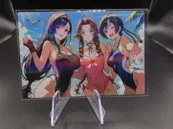 Yuffie Kisaragi, Tifa Lockhar, Aerith Holographic Anime Collectible Trading Card - Image 1
