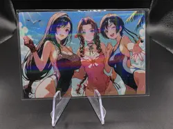 Yuffie Kisaragi, Tifa Lockhar, Aerith Holographic Anime Collectible Trading Card - Image 2