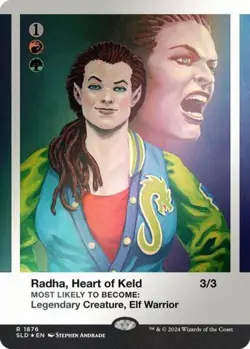 Radha, Heart of Keld (Rainbow Foil) -Foil Near Mint MTG Secret Lair - Image 1