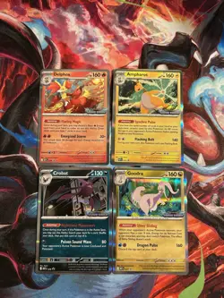 Pokemon TCG Chaos Rising Set Of 4 Pre-release Promos (074, 075, 076, 077) Stamp - Image 1