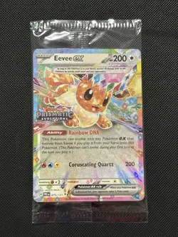SEALED Stamped Promo Pokemon Prismatic Evolutions - Eevee Ex - 075/131 - MINT - Image 2