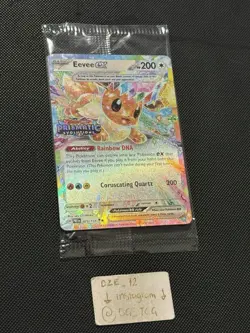 SEALED Stamped Promo Pokemon Prismatic Evolutions - Eevee Ex - 075/131 - MINT - Image 3