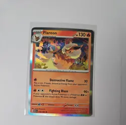 Flareon #136/165 SV Scarlet & Violet 151 Holo Rare Pokemon TCG NM - Image 1