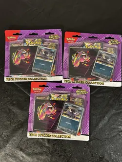 LOT of 3: Pokemon TCG Ascended Heroes Tech Sticker Collection Factory Sealed - Image 1