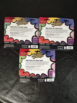 LOT of 3: Pokemon TCG Ascended Heroes Tech Sticker Collection Factory Sealed - Image 2