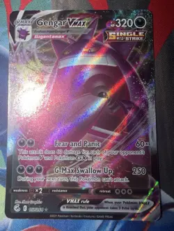 Gengar VMAX 157/264 SWSH08 Fusion Strike VMAX Holo English 2021 DMG - Image 1