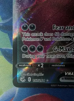 Gengar VMAX 157/264 SWSH08 Fusion Strike VMAX Holo English 2021 DMG - Image 4