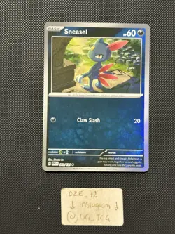 Pokemon Prismatic Evolutions - Sneasel - 061/131 - Master Ball Reverse - M/NM - Image 2