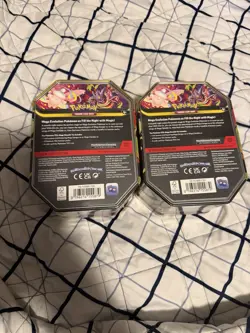 Pokemon Mega Moonlit Tin Mega Clefable & Gengar (Set of 2 Tins) Factory Sealed - Image 2