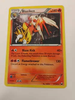 Pokemon TCG Blaziken 17/108 Dark Explorers Holo Ungraded Lightly Played - Image 1