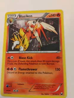 Pokemon TCG Blaziken 17/108 Dark Explorers Holo Ungraded Lightly Played - Image 3
