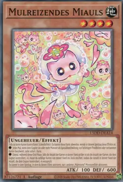 yugioh 1x Mulreizendes Miauls L5DD-DEA14 COMMON 1AUFLAGE DEUTSCH - Image 1