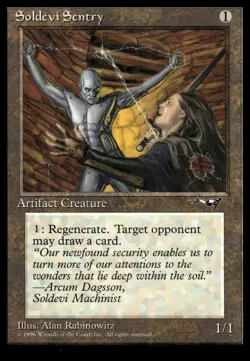 MTG Alliances #176 Soldevi Sentry - Lightly played - Image 1