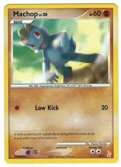 Machop 5/11 Pokemon Card Manaphy & Lucario 60 HP Near Mint GA - Image 1