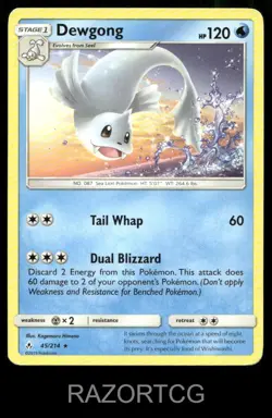 DEWGONG 45/214 R UNBROKEN BONDS POKEMON LP - Image 1