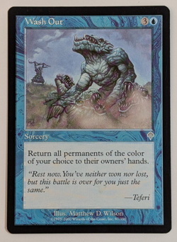 MTG - 1x Wash Out - Invasion - NM/Lp - Vintage - Blue - Magic The Gathering 2000 - Image 1