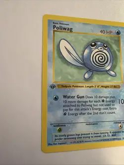 1999 Pokemon Base Set Poliwag #59/102 1st Edition Shadowless NM - Image 4