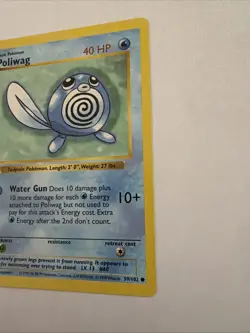 1999 Pokemon Base Set Poliwag #59/102 1st Edition Shadowless NM - Image 5