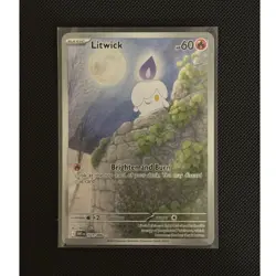 Pokemon Litwick Illustration Rare Holo Sv: White Flare 101/086 60 HP (2025) - Image 1