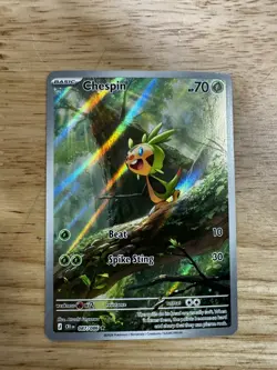 Pokemon ME04: Chaos Rising Chespin 087/086 Illustration Rare English NM - Image 1