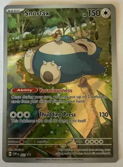 Snorlax, Pokemon Scarlet & Violet 151, ETB 051 Promo, Unsealed - Image 1