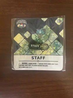 Pokemon NAIC STAFF Pin Badge - International Exclusive - Teal Mask Ogerpon - New - Image 1