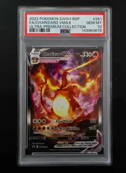2022 Pokemon Swsh Black Star Promo #261 Charizard Vmax Ultra-Premium PSA 10 - Image 1