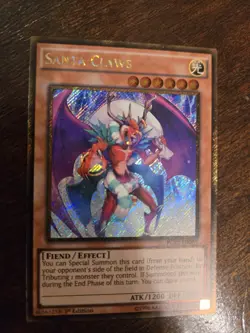 Santa Claws [1st Edition] PGL2-EN021 YuGiOh Premium Gold: Return of the Bling - Image 1