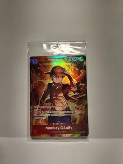 Monkey D. Luffy ST10-006 Alt Art SR Promo Sealed Pack Promo One Piece TCG Card - Image 1