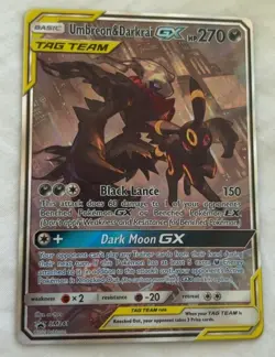 Pokemon TCG Umbreon & Darkrai GX SM241 Holo Promo Card Near Mint Condition - Image 1