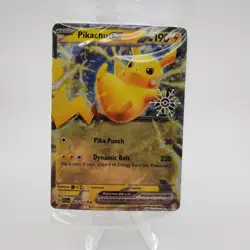 Pikachu ex 063/193 Double Rare Paldea Evolved Holiday❄ Stamp Card *SEALED*💎 - Image 1