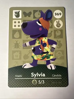 369 Sylvia Amiibo Card 369 Series 4 Animal Crossing Nintendo Switch NA Region - Image 1