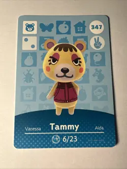 347 Tammy Amiibo Card 347 Series 4 Animal Crossing Nintendo Switch NA Region - Image 1