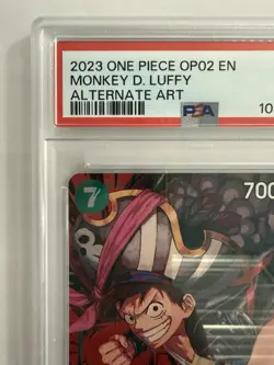 PSA 10 MONKEY D. LUFFY OP02-041 R ALT ART ONE PIECE CARD - Image 3