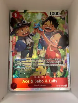 OP13-007 Ace & Sabo & Luffy English SR One Piece TCG Card Game - Image 1