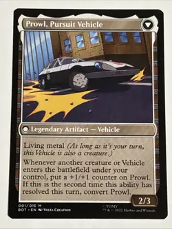 MTG Universes Beyond: Transformers Prowl, Stoic Strategist 001/015 NM Mythic - Image 2
