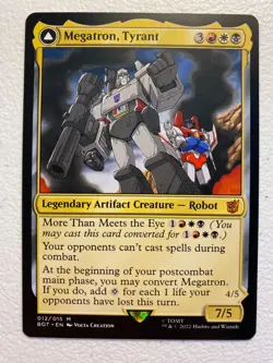 MTG 1x Megatron, Tyrant # 12 Universes Beyond Transformers Magic Gathering x1 NM - Image 1