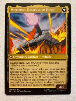 MTG 1x Megatron, Tyrant # 12 Universes Beyond Transformers Magic Gathering x1 NM - Image 2