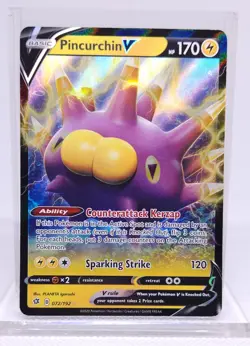 Pokemon Pincurchin V 072/192 - Rebel Clash - Ultra Rare Holo - Image 1