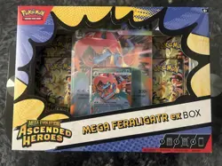 Pokemon TCG - Ascended Heroes - Mega Feraligatr ex Box - Brand New Sealed - Image 1