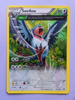 SWELLOW 72/108 MP ROARING SKIES Rare Pokemon - Image 1