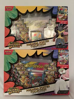 Pokemon TCG Mega Evolution Ascended Heroes Premium Poster Collection X2 Sealed - Image 1