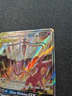 Pokemon TCG Espeon and Deoxys Tag Team GX SM240 - Image 2